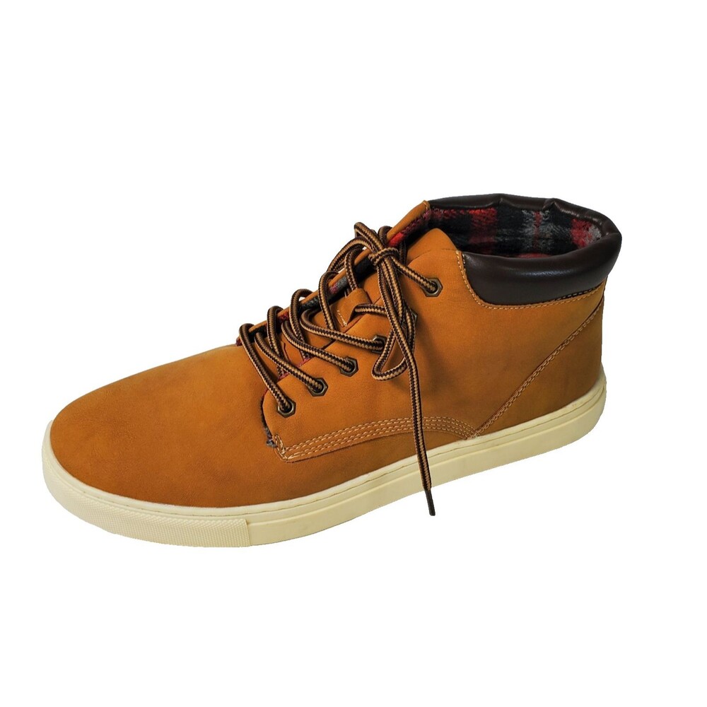 Deer Stags Warren Men’s Sneaker Boots 8.5 Dark Wheat Plaid